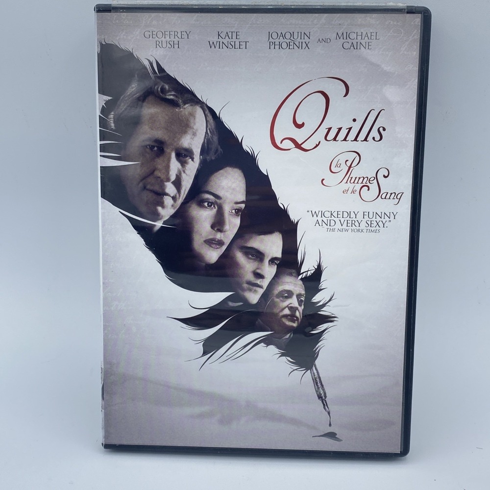 Quills DVD 2000‎ Geoffrey Rush Kate Winslet Joaquin Phoenix Michael Caine